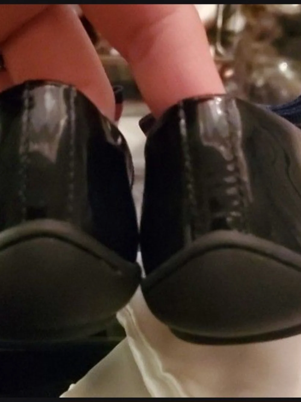 Gucci Black Patent Leather Girls' Dress Loafers with Signature Web